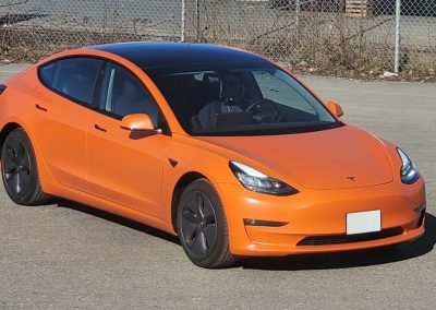 Tesla 3 Color Change - Avery Satin Orange