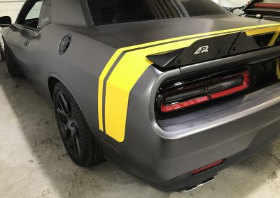 Dodge Challenger - full wrap and custom stripes