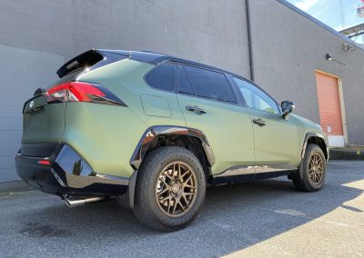 Toyota Rav4 - Full Car Wrap Color Change - Matte Metallic Moss Green