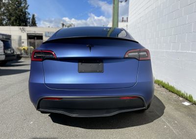 Tesla Model Y - 3M Matte Metallic Slate Blue by Wrap N Ride Vancouver